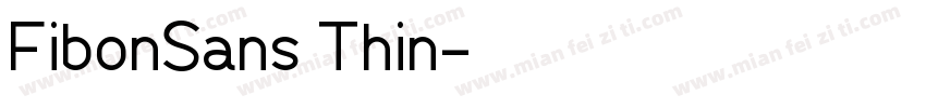 FibonSans Thin字体转换
